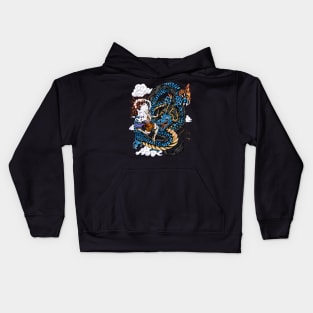 Epic Battle Luffy gear 5 vs Kaido Dragon Kids Hoodie